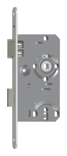 SAG Badezellentür-Einsteckschloss 55/78/WC/ DL/20 rd NiSi/N/KK/FS - 1413000.55L.169