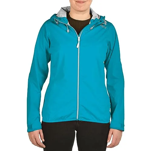 PRO-X Elements Damen Davina Jacke (Größe L, türkis) - Funktionsjacke aus wasser- und winddichtem Hardshell, feminin geschnitten und nachhaltig aus Recyclingmaterial gefertigt.