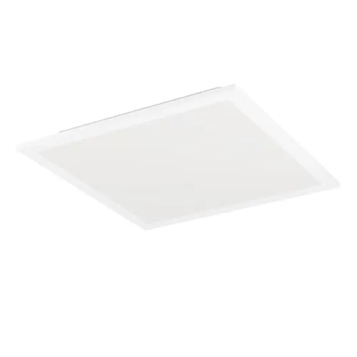 EGLO LED Deckenleuchte Bottazzo, Deckenlampe mit Dip Switch, Panel ultraflach mit Backlight, Bürolampe aus Metall und Kunststoff in Weiß, warmweiß, neutralweiß, kaltweiß, 30x30 cm