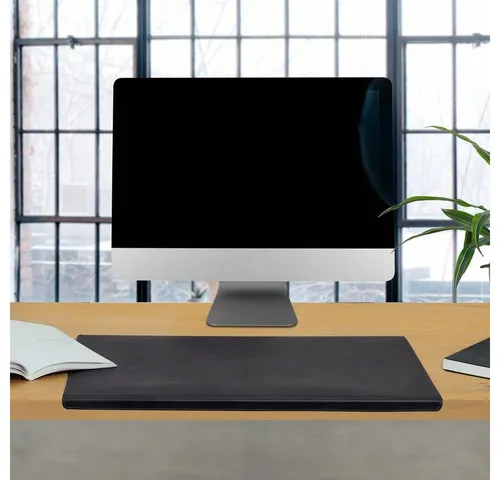 Hamosons Schreibtischunterlage Schreibtischunterlage Kantenschutz Büffel-Leder Dk-Grau Hamosons 26311