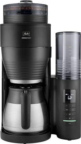 Melitta Kaffeemaschine AromaFresh Therm Pro X 1030-12 - 1l Edelstahl-Thermokanne, mit 2 einstellbaren Timern und Keramikmahlwerk für perfektes Kaffeearoma