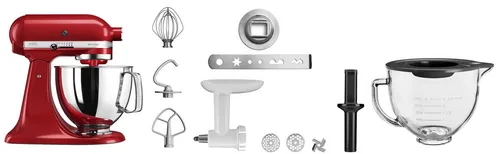 KitchenAid Küchenmaschine mit Fleischwolf 300 W, 4,8 l in rot von KitchenAid