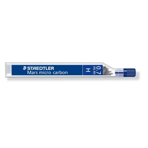 STAEDTLER 250 07 H Druckbleistift Minen 0,7 H VE12 Bleistift TK Mine