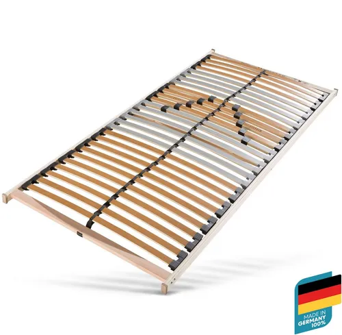 Beco Lattenrost Medistar – 5-Zonen Lattenrost für optimalen Schlafkomfort - Lattenroste, 5 Liegezonen für individuelle Unterstützung, flache Bauweise und ideal für handelsübliche Bettgestelle, max. Belastbarkeit 120 kg.