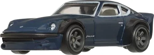 Hot Wheels Premium Car Culture Spielzeugauto im Maßstab 1:64 Druckguss Nissan Fairlady Z, Japan Historics 4 Fahrzeug mit echten Riders Reifen
