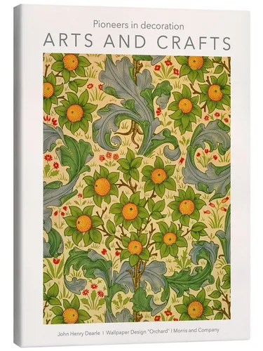 Posterlounge Wandbild Arts and Crafts - Orchard, Morris & Company, William Morris, erhältlich als Poster, Leinwandbild, Wandsticker oder Acrylglasbild