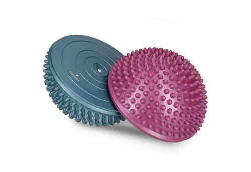 Navaris Balance-Igel Fitness Halbkugel Set - Gleichgewichtskissen für effektives Training von Balance und Koordination. Mit genoppter Oberfläche für Massageeffekt und in verschiedenen Farben erhältlich.