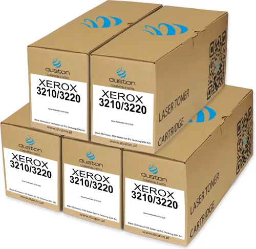 Produktbild 5x 3210/3220, 106R01487 Toner Druckertoner Patrone Schwarz kompatibel mit Xerox Workcentre 3210 3220