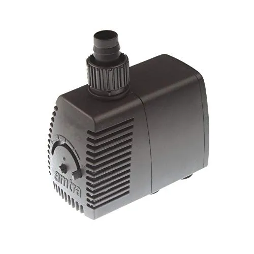 Amtra Stream 1300 – Tauchpumpe für Aquarien, geräuschlos, einstellbarer Wasserdurchfluss, 1300 l/h – 13,0 W – 220 V, kleine Wasserpumpe für Springbrunnen für Katzen, Teiche und Springbrunnen