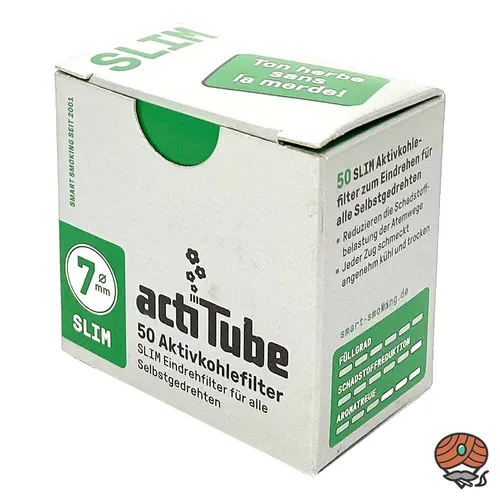 ActiTube Aktivkohlefilter Slim, 7mm, à 50 Stück