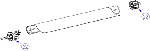 Thule Tuchrollenendkappen-Satz