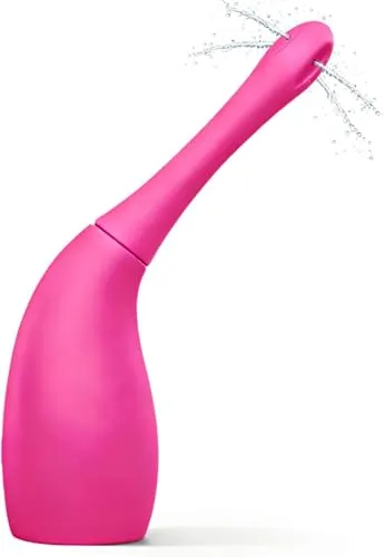 Analdusche Männer & Frauen 100% Silikon Enema 180ml,Analdusche für analverkehr, Anal Einlauf zur Darmreinigung , Klistier, Intimdusche Lila