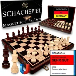 APEQi® Premium Magnetisches Schachspiel aus Holz