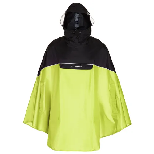 Vaude Covero II Regenumhang (gelb) Größe:M - Funktionsjacken - Unisex Regenumhang mit Sichtfenstern in der Kapuze, wasserdicht, windabweisend und aus umweltfreundlichen Materialien gefertigt. Ideal für alle Outdoor-Aktivitäten bei Regen.