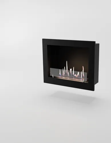 GLOW FIRE Ethanol Kamin Einsatz 'Inside ' | Ethanolkamineinsatz mit 3 Std. Brenndauer und 2 KW Heizleistung | BxHxT: 68,6x55,3x26 cm