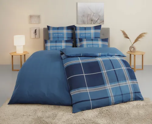 TOM TAILOR HOME Wendebettwäsche Eric 135x200/155x220 cm in blau von TOM TAILOR HOME