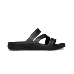 CROCS Getaway Strappy Sandalen - Uni., Black (W6 / 36-37 EU) - Pantoletten für Damen, leicht und bequem, ideal für den Sommer und den Strand.
