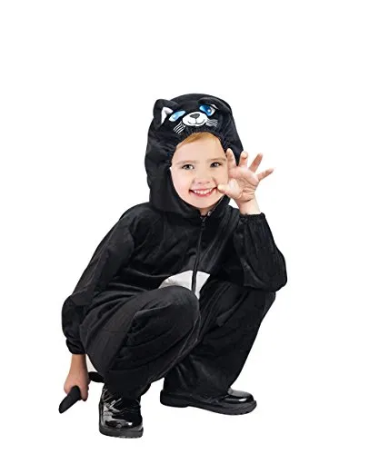 Ikumaal Katze-n Kostüm, F126 104-110, für Kind-er, Katzen-Kostüm Miezekatze Kostüm-e Fasching Karneval Kleinkinder-Karnevalskostüme Kinder-Faschingskostüme