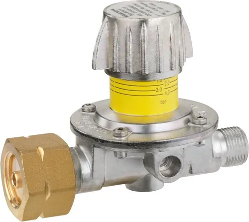 GOK MD Gasregler 0,5-4 bar - Gasregler für präzise Druckkontrolle von 0,5 bis 4 bar, ideal für Camping und Gastronomie, sicher und zuverlässig.