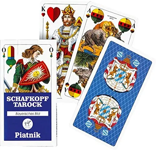 Piatnik Spiel Schafkopf Tarock Spielkarten - Gesellschaftsspiel für Erwachsene, ideal für gesellige Runden ab 10 Jahren