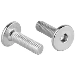 Prima-Online Schraube Flachkopfschrauben Möbelschrauben Möbelverbinder M6 ISK 4mm Typ KF 20 mm