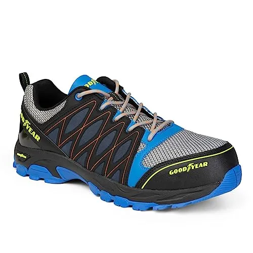 Goodyear GYSHU1503 S1P SRA HRO Arbeitssicherheitstrainer für Männer - Herren Industrie & Handwerk Stiefel mit metallfreier Zehenschutzkappe, ideal für maximalen Komfort und Sicherheit am Arbeitsplatz. Antistatisch und rutschfest für optimale Stabilität.
