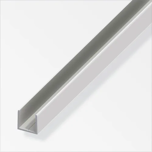 alfer U-Profil 7,9 x 10 x 1000 mm silber Profil Aluminiumprofil U Schiene
