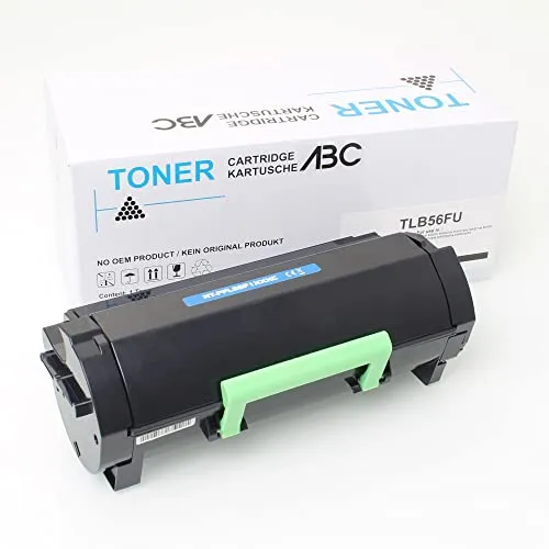 ABC Kompatibel Toner für Lexmark 56F2U00 - Toner für Lexmark mit beeindruckender Seitenleistung von 25.000 Seiten bei 5% Deckung, ideal für hohe Druckvolumen in Büros.