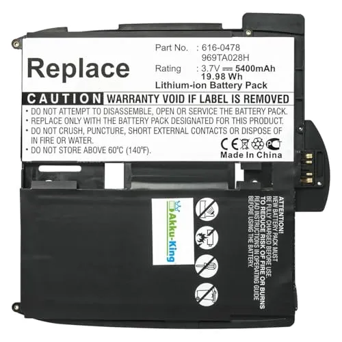 Akku-King Akku kompatibel mit Apple 616-0448 - Li-Polymer 5400mAh - für Apple iPad 1st, iPad A1219, A1315, A1337, 616-0478, 969TA028H