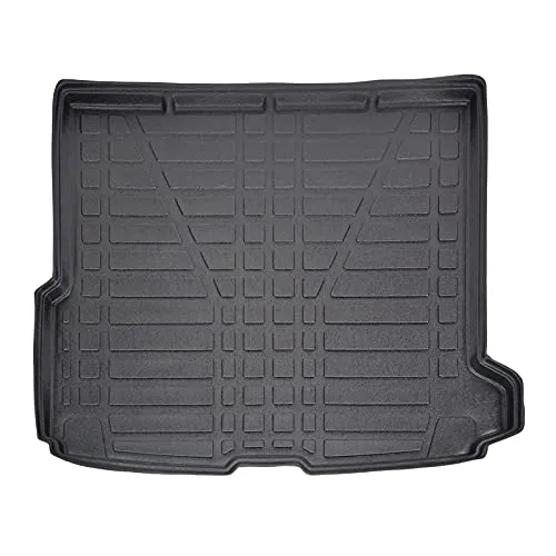 SCOUTT | Kofferraumwanne Laderaumwanne Kompatibel mit V60 ab 2018, mit Hoher Rand, Kofferraum-Schutzmatte, Geriffelt, Aufrollbar