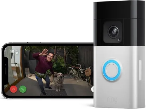 RING Battery Video Doorbell Pro - WLAN Video-Türsprechanlage mit HD+ Videoqualität, anpassbare Bewegungssensoren und Nachtsicht