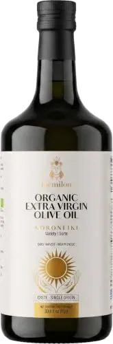 Memilon Bio Natives Olivenöl Extra 1L aus Griechenland, Kreta | Erste Kaltextraktion | Hoher Polyphenolgehalt | 100% Koroneiki | Einzelherkunft: Phaistos