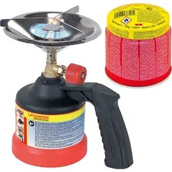 ROTHENBERGER Industrial Scout Campingkocher mit C200 Kartusche - Kocher-Zubehör für Camping, Haushalt und Garten. Inkl. C200 Kartusche mit ILL-System für maximale Sicherheit und zuverlässiges Kochen.