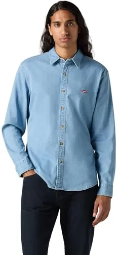 Levis Men's 86625-0065 Shirt, Osborne Light Wash, XL - T-Shirts für Herren, lässiger Osborne Light Wash Look für einen modernen Style und hohen Tragekomfort.