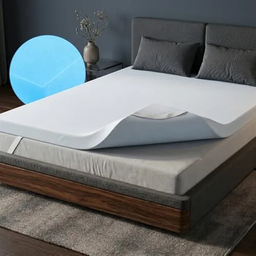 Arensberger Matratzen Topper Luxury 90x200cm - Matratzenauflage mit hochwertigem Gelschaum und Memory Gel Foam für optimale Druckentlastung, waschbarer Bezug und ideal für alle Matratzenarten.
