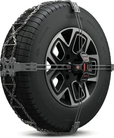 KÖNIG K-Summit Schneekettenpaar K45 - hohe Qualität und Bedienkomfort, ideal für Fahrzeuge mit wenig Freiraum