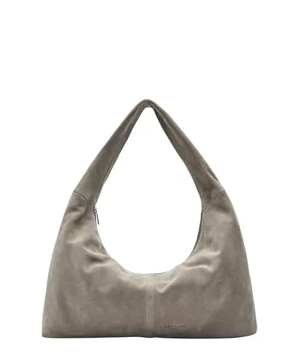 Liebeskind Bo Schultertasche aus Leder 45 cm - Grau - Elegante Schultertasche aus hochwertigem Leder, ideal für den Alltag und stilvolle Akzente.