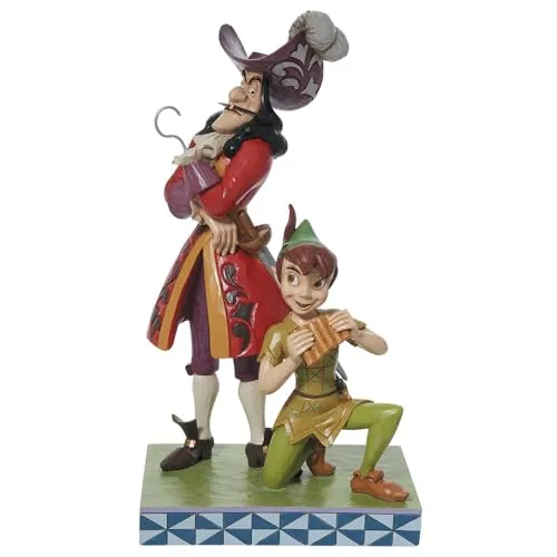 Disney Traditions Peter Pan & Captain Hook Figurine, 9.5 Inch
