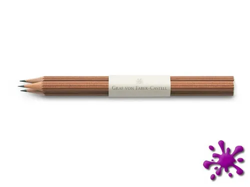 Graf von Faber Castell Bleistifte Nr. III, braun, 3 Stifte