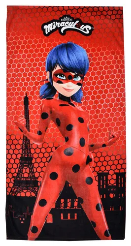 Miraculous Ladybug Handtuch Strandtuch 70 x 140 cm Baumwolle 100%