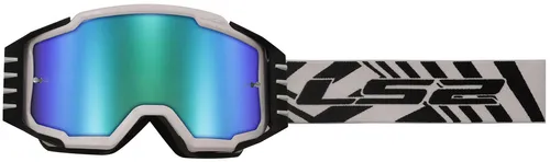 LS2 Crossbrille Charger Pro - Visier GOGGLE CHARGER PRO WS in Weiß - Sportbrillen für Unisex mit hochwertigem Visier, ideal für Motorradfahrer und Outdoor-Enthusiasten. Schützen Sie Ihre Augen stilvoll!