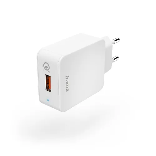 HAMA Schnellladegerät, USB-A, 19,5 W, Weiß