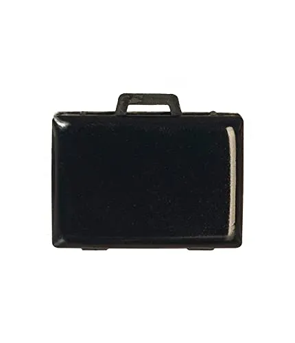 Melody Jane Puppenhaus Schwarz Aktentasche Miniatur Modern Büro Studien Arbeit Zubehör 1:12