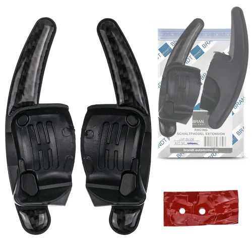 BRANDT Schaltwippen Verlängerung SET Carbon Optik für VW BEETLE 5C BJ 2011-2019 - Elegante Schaltwippen Verlängerung in Carbon Optik, perfekt für VW Beetle. Hochwertiges ABS-Material sorgt für eine langlebige Nutzung und verleiht dem Interieur einen sportlichen Look.