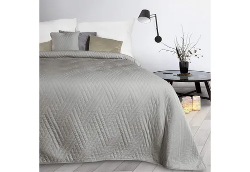 Design91 Bettüberwurf Zweiseitige Decke, dekorative Decke ganzjährige Sofadecke, einfarbige moderne Tagesdecke