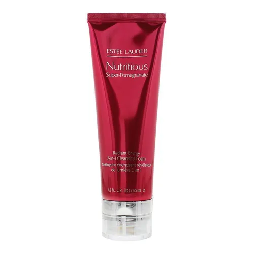 Estee Lauder Nutritious Super-Pomegranate Cleansing Foam 125ml - Gesichtsreiniger mit Granatapfel-Extrakt für strahlende Haut, reinigt sanft und revitalisiert für ein frisches Hautgefühl.