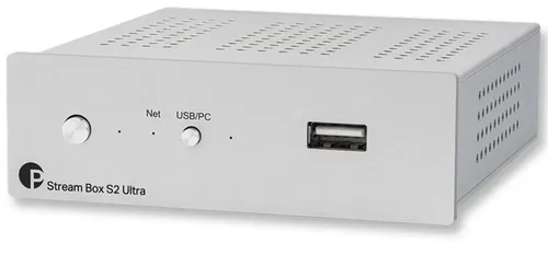 Pro-Ject Stream Box S2 Netzwerk Player Schwarz - Streaming Netzwerk Player in elegantem Schwarz, ideal für HiFi-Systeme, bietet universelle Kompatibilität und verbessert die Klangqualität durch USB Detox.