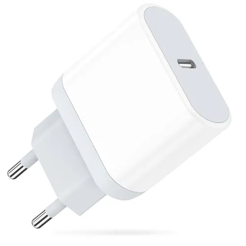 USB C Adapter, 20W USBC Netzteil für iPhone 15/15 Pro/15 Pro Max/15 Plus 14 13 12 11 SE XR XS SE, AirPods, Lynban Handy Ladegerät Charger Schnellladegerät Stecker Ladestecker Netzstecker Ladeadapter