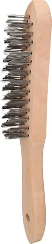 BRILLIANT TOOLS BT706002 Stahl-Handdrahtbürste 4-reihig,290mm [Powered by KS TOOLS]