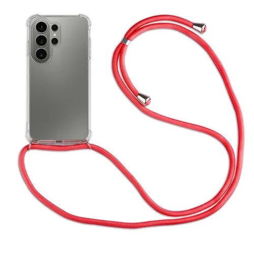 Handykette für Samsung Galaxy S26 Ultra Hülle mit Band Handyhülle Kordel in Rot